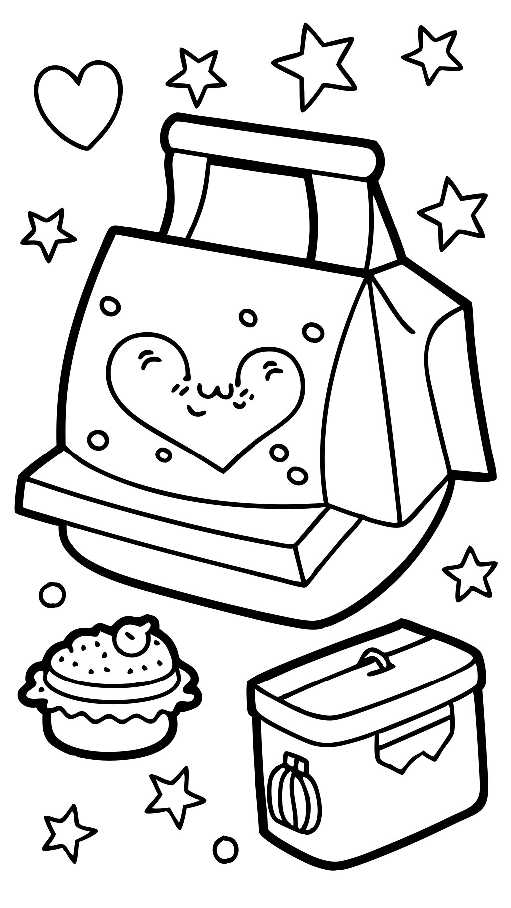 lunch bag coloring page